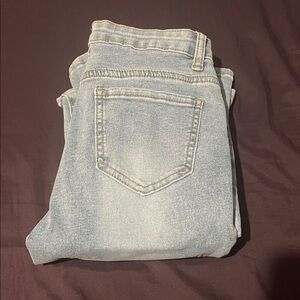 SHEIN Light Blue Flare Jeans